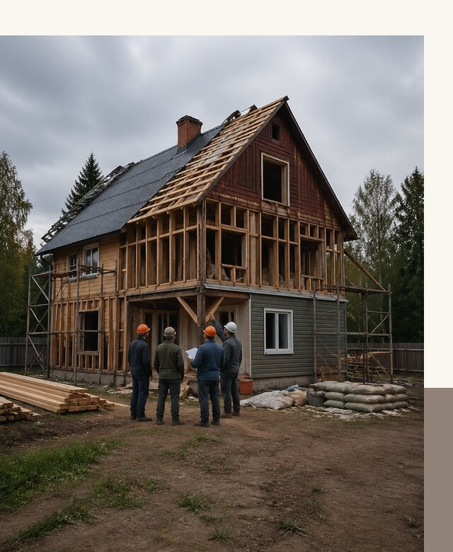 Реконструкция дачного дома в Зеленокумске под ключ с проектом